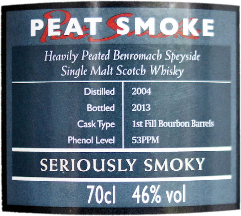 benromach heavily fles label