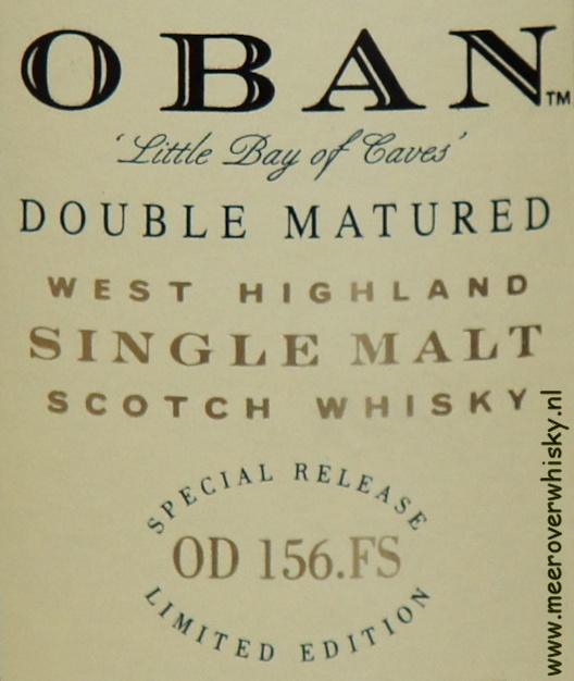 Label Oban Double Matured
